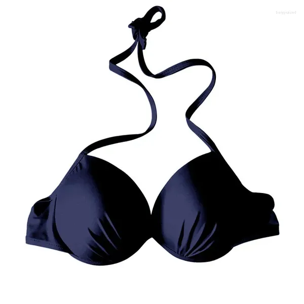 Damen-Badebekleidung, 2024, Bikini, einteiliges Oberteil, kleine Brust, Raffung, Stahlring, Kunstprüfung, Sport-BH