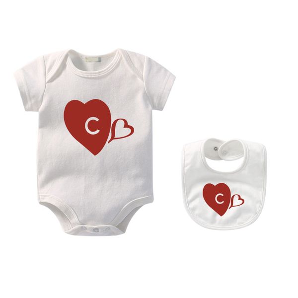 Bebek Rompers Tasarımcı Çocuk Giyim Erkek Kız Tasarımcısı Yaz Saf Pamuk Giysileri 0-2 Yaşındaki Yenidoğan Tulumları Çocuklar Giysileri SMEKIDS CXD240148-6