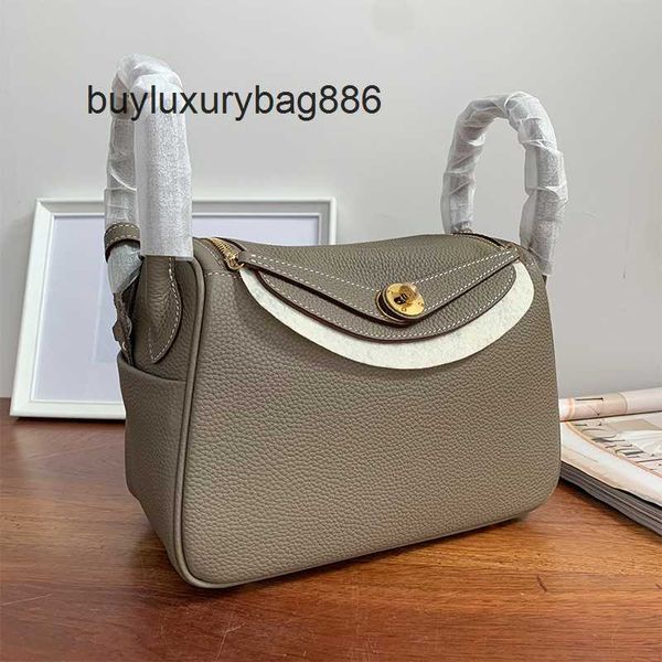 Genuine Leather Handbag High Rated Bag Female Doctor Single Shoulder Cross Pillow Lindes26 Large Capacity