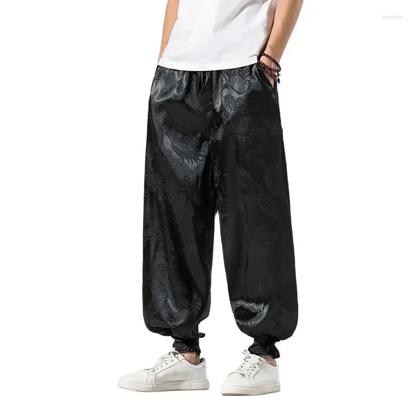 Erkek pantolon gündelik harem sokak kıyafeti jogger hip hop gevşek pantolon moda bahar yaz erkekler eşofmanlar Kore büyük boyutu 5xl
