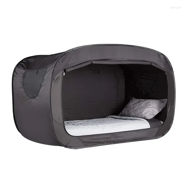 Tendas e abrigos individuais tenda isolamento cama cortina mosquiteiro integrado estudante dormitório duplo uso blackout