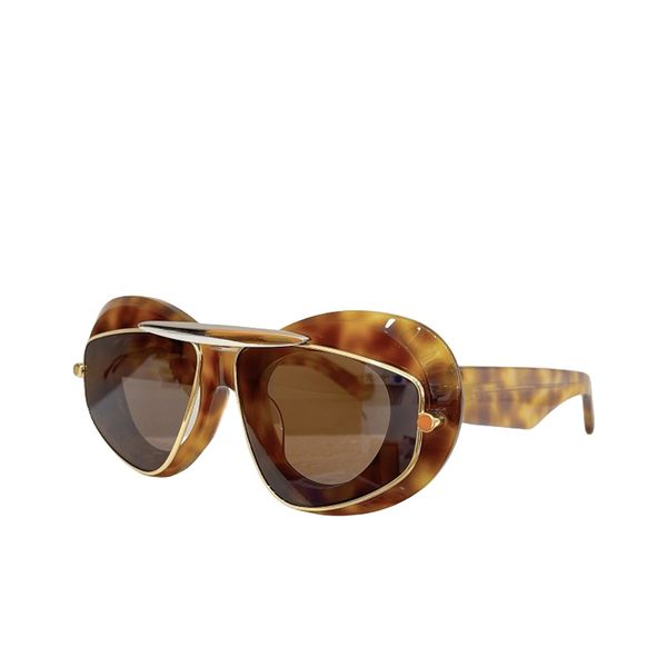 Costas óculos de sol mulher óculos LW40120I acetato borboleta grande quadro lente quadro marca marca máscara protetora amarelo espelho de condução óculos lunette de soleil