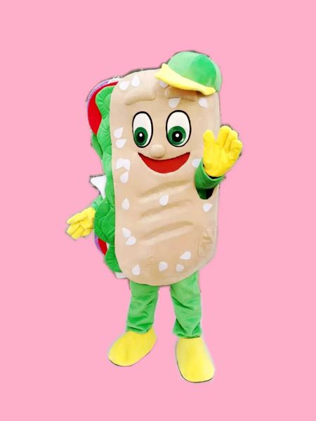 Costumi di alta qualità Immagini reali Deluxe hot dog costume della mascotte Costume da personaggio Formato adulto spedizione gratuita