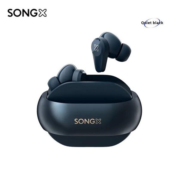 Kopfhörer Neue SONGX12 Drahtlose Ohrhörer ANC Aktive Geräuschunterdrückung BLEV5.2 HIFI Sound Kopfhörer Stern Ring IPX4 Wasserdichte Telefon Musik Spiel