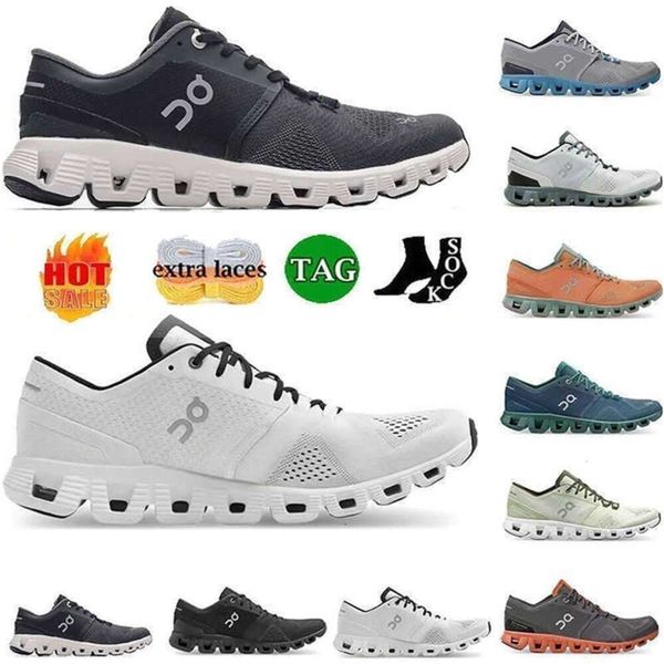 scarpe oncloud Qualità alta Designer su scarpe cloud Designer Uomo Scarpe da corsa Cloud X Swiss Casual Federer Sneakers Allenamento e allenamento incrociato Ruggine Rosso D