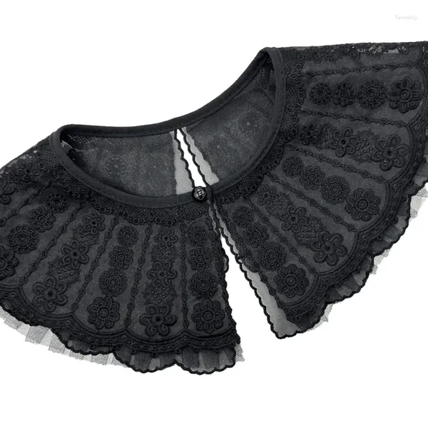Papillon staccabile colletto falso Vestiti per ragazze Accessorio abbinato con camicia o vestito per Lady Girl Half Y1QD