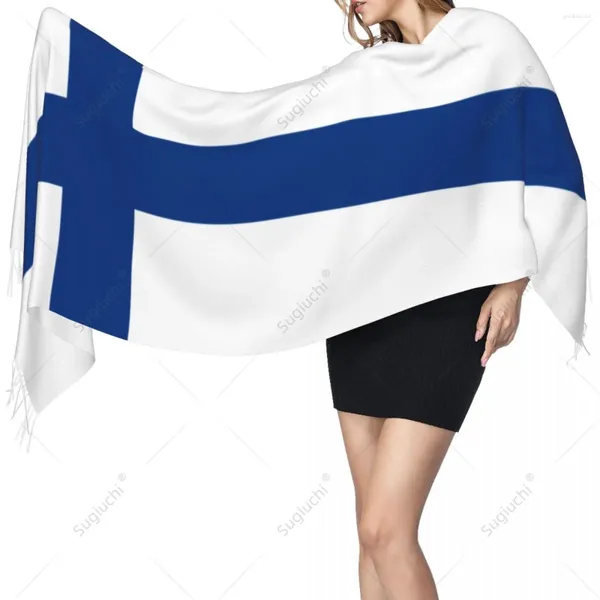 Schals Finnland Flagge Finnen Schal Pashmina Warm Schal Wrap Hijab Frühling Winter Multifunktions Unisex
