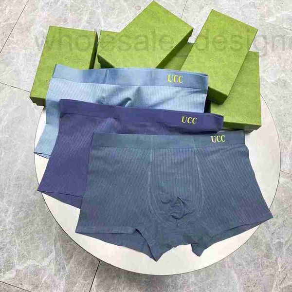 Underpants Designer Mens Underwear Designers Moda Boxer Respirável Boxer Mans Cuecas Carta Clássica Sexy Cintura Apertada Homens Roupa Interior de Alta Qualidade 445F