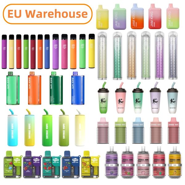 EU-Lager E-Zigarette Vapes Einweg-Marmelade King Vape Savage Vape Puff 12k 16k 15k 10k 9k 8k 6k 5k 1600 600 15000 12000 9000 10000 Schneller Versand MOQ 1PC