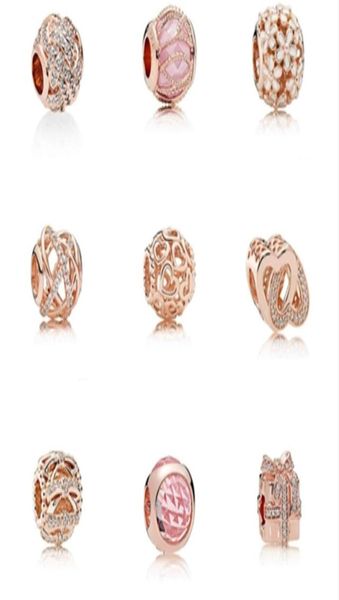 S925 prata esterlina jóias diy contas se encaixa ale charme para pulseiras para mulheres para europeu rosa ouro pulseiranecklace6260878
