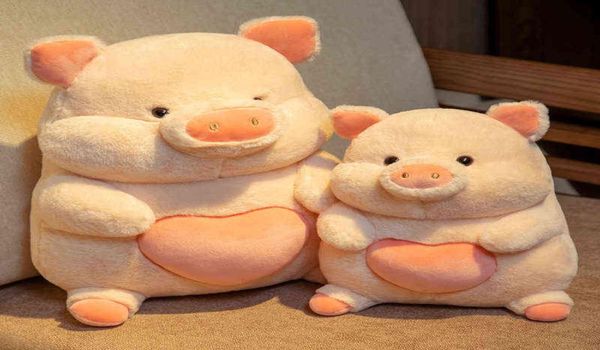 Cm adorável porco gordo brinquedos de pelúcia recheado animais bonitos bonecas bebê piggy crianças sushi travesseiro para menina aniversário presentes de natal j2207042470785