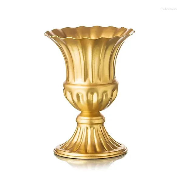 Vasos dropship elegante casamento centerpieces vaso para decoração de festa alto trompete flor titular cerimônia de aniversário