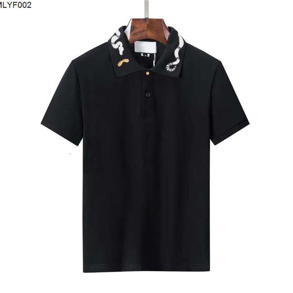 Polo a righe firmate magliette Polo serpente Ape floreale T-shir di lusso per uomo High Street Fashion Horse