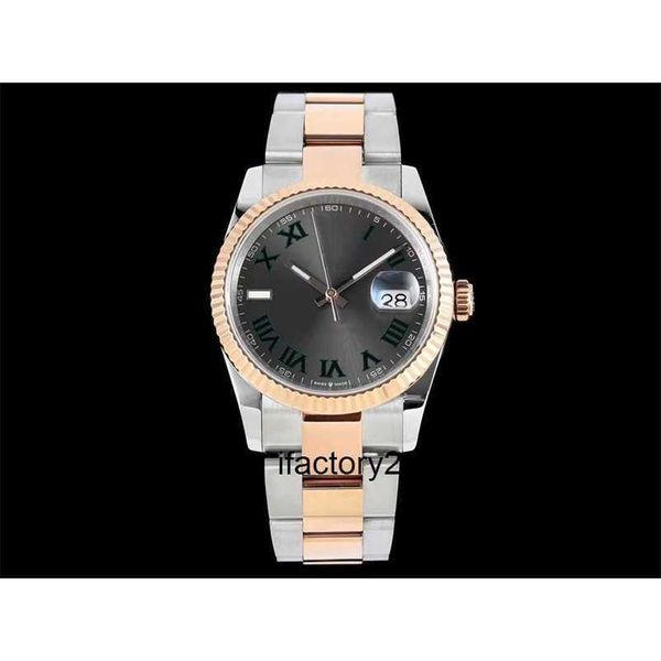Rollen Watch diw Top -Qualität Monte de Luxe 36mm Männer Uhren 3235Automatische mechanische Bewegung Uhren 904L Fine Steel Case Clasp Diamond Watch /0006
