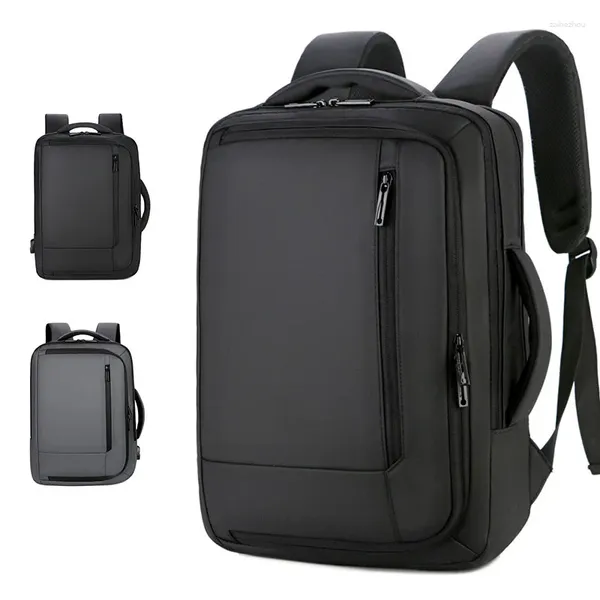 Schultaschen Business Travel Rucksack Computer Herren Große Kapazität Student Hersteller Lederfolie mit