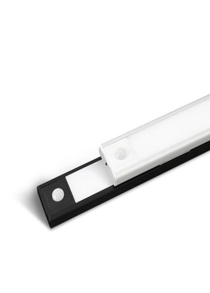 Luminosità ultrasottile USB ricaricabile Luce per armadio per la casa 23 cm 40 cm Sensore di movimento PIR wireless LED Illuminazione sotto l'armadio9652282