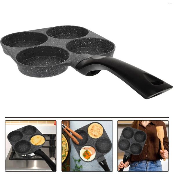 Pfannen Gusseisen-Pfanne Mini-Omelette-Maker Antihaft-Ei-Bratpfanne Antihaft-Kunststoff-Frittierformen