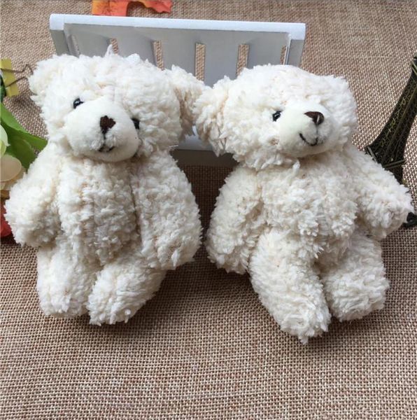 50PCSLOT Kawaii Small Joint Teddy Bears Peluche ripiene con catena 12CM Toy TeddyBear Mini Bear Ted Bears Peluche Regali Christm3821475