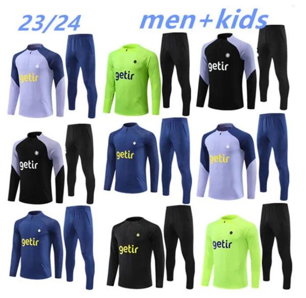 23 24 Beliebtes Fußball-Sportbekleidungsset Trainingsshirt 23 24 Langarm KANE Sportswear Fußballjacke Chandal Futbol Anzug für Erwachsene und Kinder