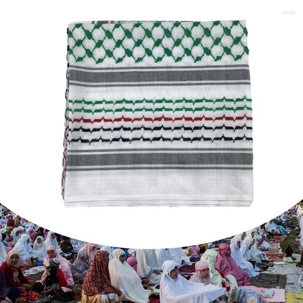 Lenços homens shemagh deserto cachecol keffiyeh quadrado geométrico jacquard árabe lenço multifuncional bandana xale envoltório headwear