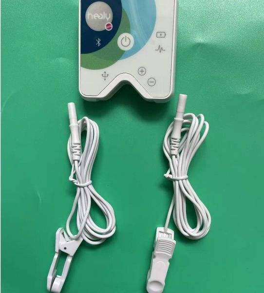 20 Einheiten Weiß Längere Ohrclip-Klemmelektroden auf 2 mm weibliches Massagegerät für Healy ESTIM ELEKTROTHERAPIE TENS-EINHEIT EMS Health Beauty 12 LL