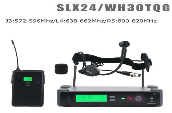 J3572596MhzL4638662MhzR5800820Mhz Hochwertiges drahtloses SLX14-Mikrofonsystem mit WH30TQG-Headset-Mikrofon1644827