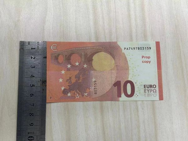 Copiar dinheiro real 1:2 tamanho dólar falso euro 5 10 20 100 200 500 adereços simulação de papel falso brinquedos prop amqir