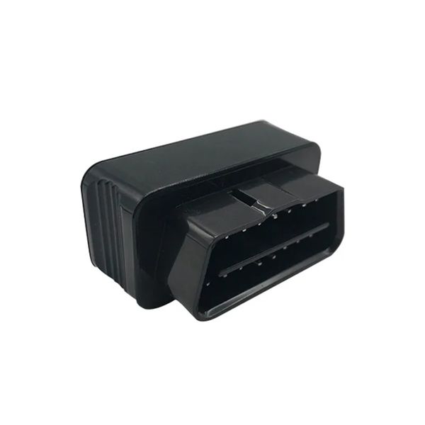 Carro obd2 superfície brilhante obd interface plug 16 pinos conector macho superfície brilhante obdii preto montagem habitação