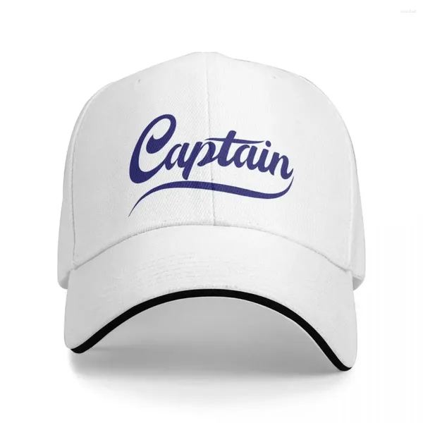 Cappellini da baseball Capitan Marine Nautical Testo grafico Berretto da baseball Cosplay Uomo Uomo Donna