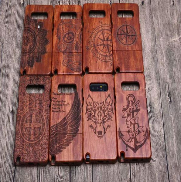 Custodia in legno intero per Samsung Galaxy S10 Custodia per telefono cellulare per Samsung S10 Lite S10 Plus 100 Intaglio in vero legno naturale Cove9023218