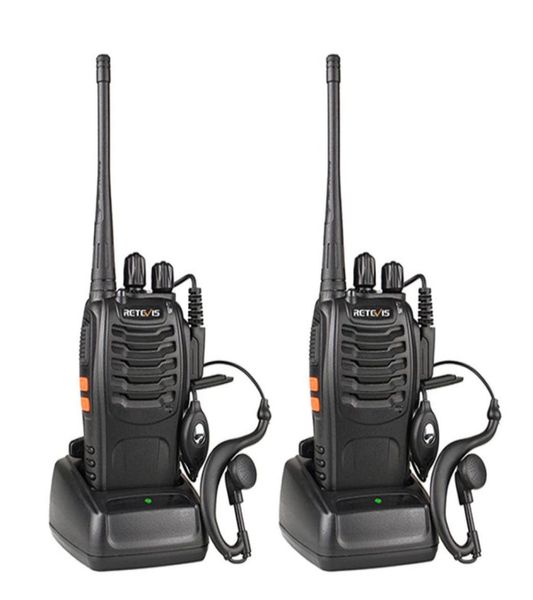 2 pezzi Retevis H777 Walkie Talkie 16CH 2Way Radio USB con auricolare Dispositivo di comunicazione Walkie Talkie portatile Trasmettitore radio9101633