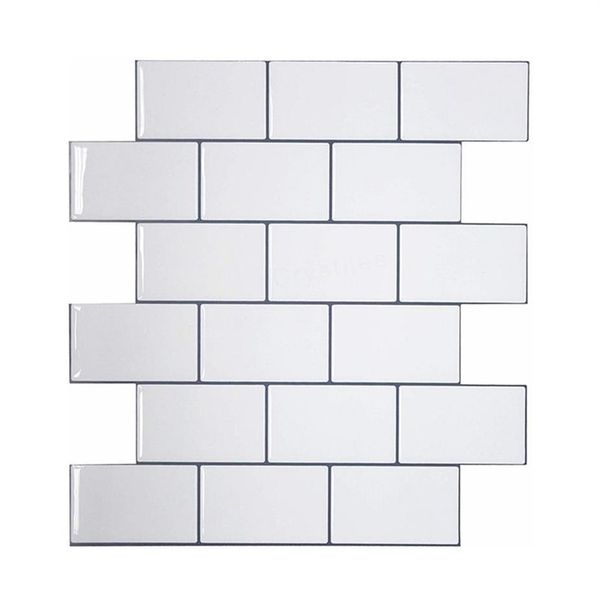 Vividtiles Ladrilhos mais grossos descascam e colam azulejos de parede premium colam em azulejos de cozinha Backsplash - pacote de 5 peças 211021277e