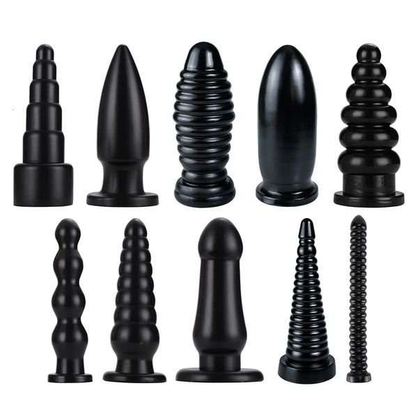 Enorme plug anale grande giocattolo del sesso donna Uomo grande plug ano espansore barella kit di allenamento Giocattolo gay Massaggio prostatico 240105