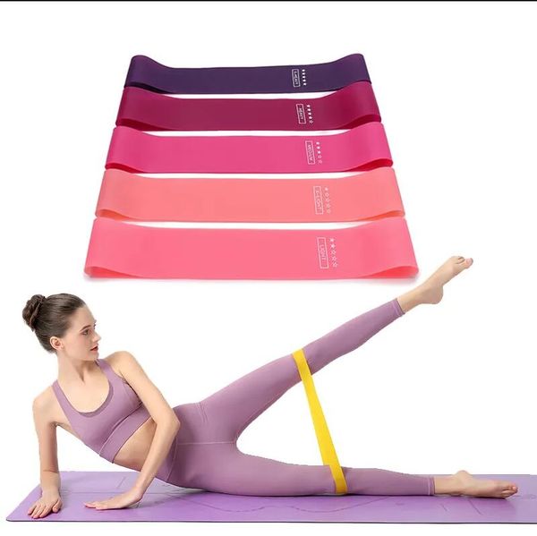 Cobertores de yoga portátil equipamento de treino de fitness faixas de resistência de borracha ginásio elástico força de goma pilates crossfit mulheres peso esportes otqes