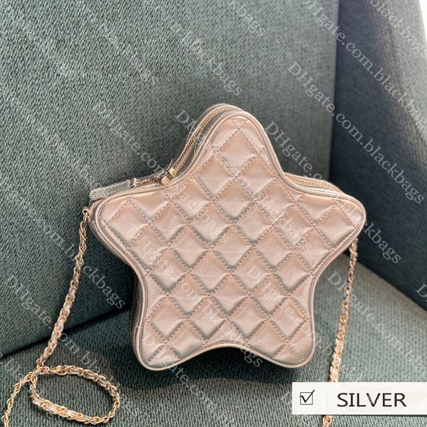 Luxus 24C Star Bag Hochwertige Designer Damen Kettentasche Leder Umhängetasche Geldbörse Gold Silber Lingge Umhängetaschen Damen Geldbörse