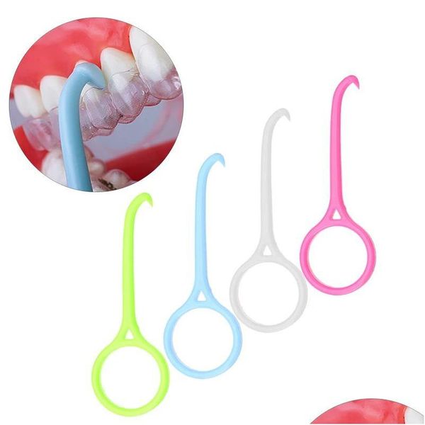 Outra higiene oral plástico gancho ferramenta de remoção dental agradável alinhador ortodôntico remover chaves removíveis invisíveis cuidados claros 1000pcs / lo dhmng