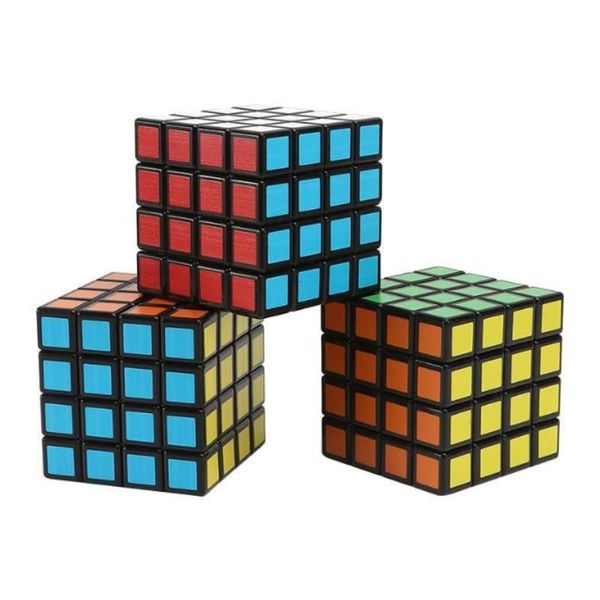 Duman Öğütücü Yaratıcı Rubik's Cube Dört Katmanlı Çinko Alaşım Renk Sigara Seti Toptan 58mm - 58mm CPJJE