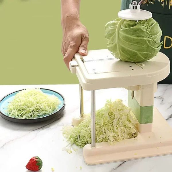 Raladores de repolho vegetal triturador cozinha aço inoxidável repolho triturador slicer cortador boca larga frutas salada raladores faca 240105