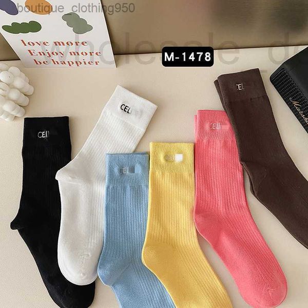 Meias Hosiery Designer Meias Corredores Mens Mulheres Esportes Inverno Malha Carta Impresso Sock Bordado Algodão Esporte Basquete Clássico Listras Long Socking