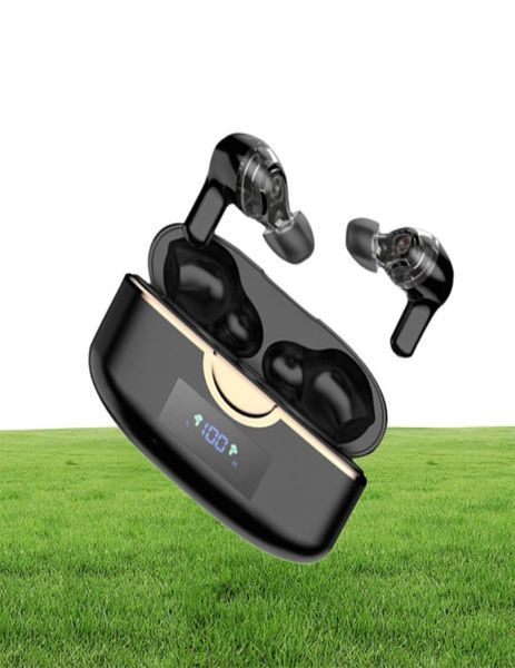 Fones de ouvido sem fio com fones de ouvido com redução de ruído de microfone masculino Bluetooth fone de movimentação dupla de quatro alto -falantes para iPhone Hua7895011