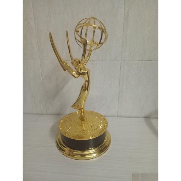 Sammlerstück-Stil, 28 cm, Nachbildung der National Emmy Awards, Metall-Trophäe, Zinklegierung, Drop-Lieferung, Sport, Outdoor, Sportlich, Outdoor, Acc Dhcwe