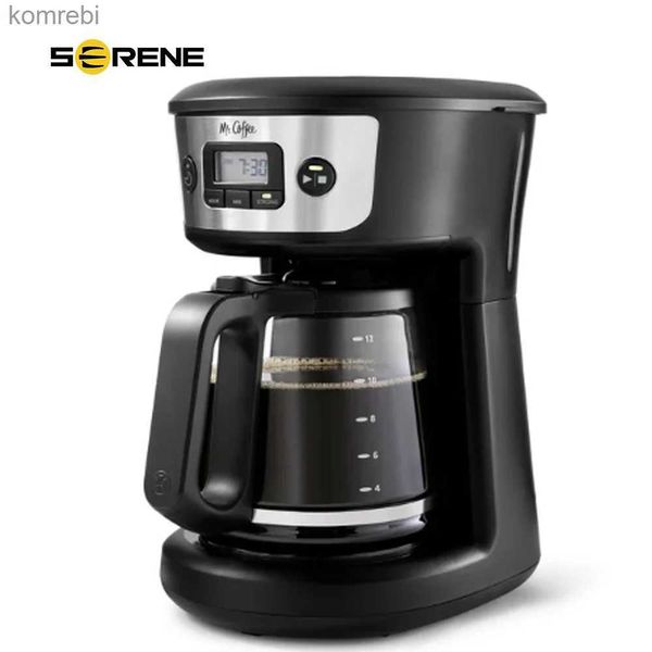 Macchina per il caffè Elettrodomestico da cucina Portatile New Mr. Coffee Macchina per caffè programmabile da 12 tazze con potente selettore di birra Macchina in acciaio inossidabileL240105