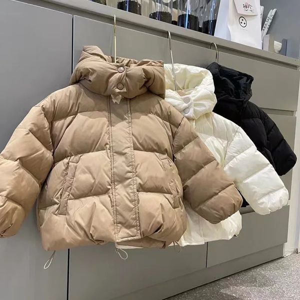 Kinder Koreanische Daunen Baumwolle Parkas Baby Cottonpadded Mantel Jungen Kleidung Kinder Winter Jacke für Jungen Warme Dicke Mädchen Oberbekleidung 240104