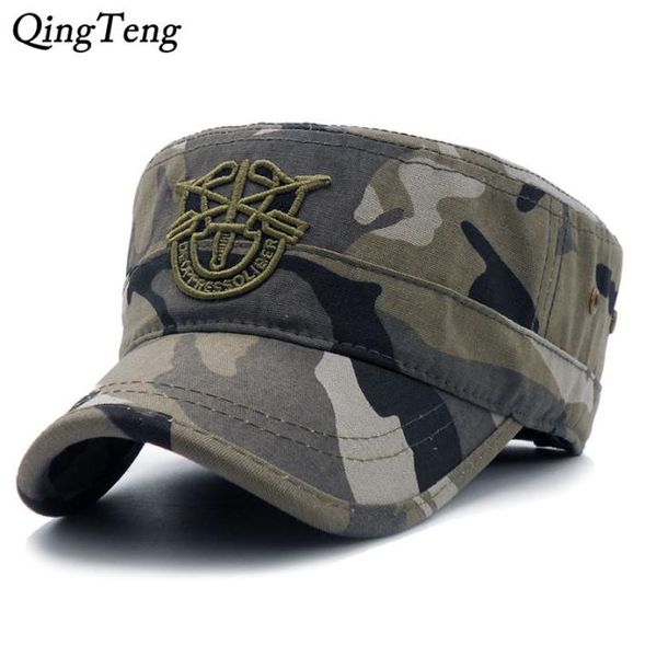 2018 Yeni Gelişler Düz Cap Ordu Beyzbol Kapağı Erkekler Taktik Deniz Kuvvetleri Ordusu Camo Cap Ayarlanabilir Vizör Güneş Şapkaları Y190520045117023