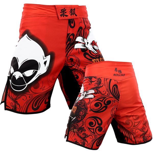 MMA Red Spirit Training Muay Thai Completo Lotta Sport Lotta Sanda Pantaloncini da boxe Allenamento Arti marziali Fitness personalizzato