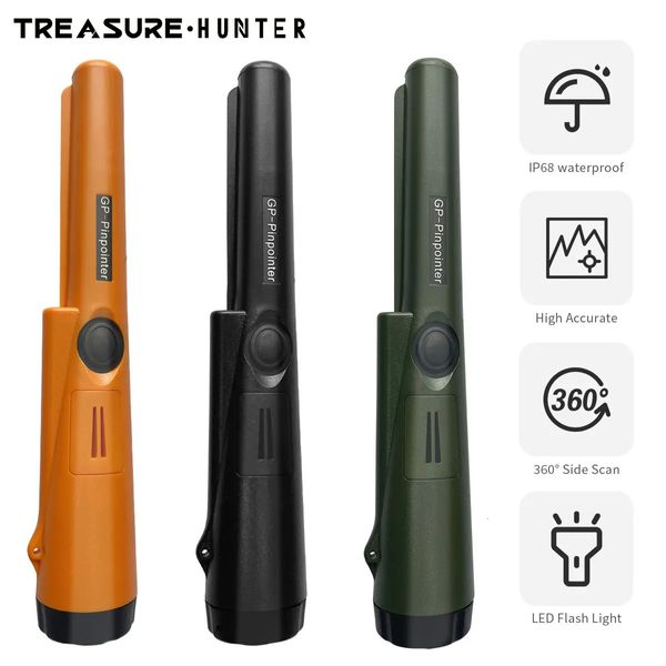 Treasure Hunter GP Pointer, professioneller Hand-Metalldetektor, Finder, Pinpointer-Sonde, Ortung, wasserdicht, 360-Grad-Seitenscan, 240105