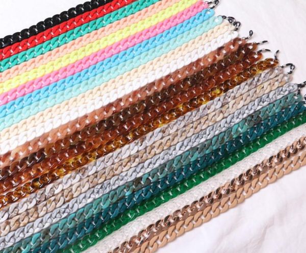 70 cm Gläser Acryl Kette Schnur Mode Neue Design Stil Gläser Lanyard Strap Halskette Lesen Brillen Lanyard4112699