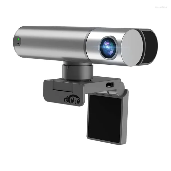 Webcam com sensor inteligente, controle de gestos, zoom, câmera de computador, adequada para conferência de jogos no YouTube