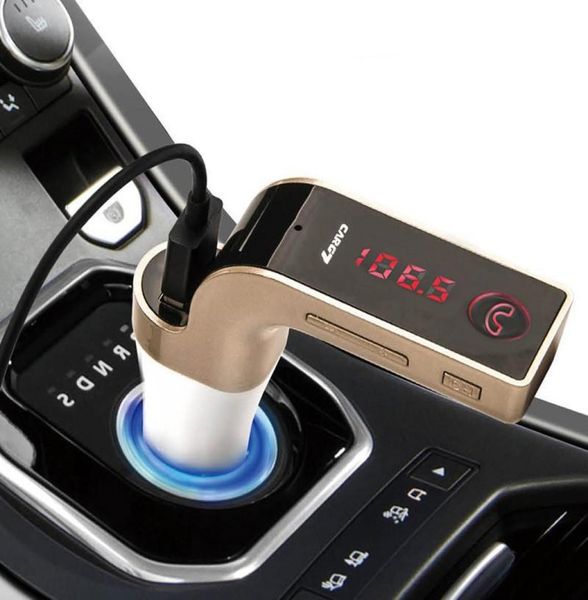 2022 Wireless Bluetooth MP3 Modulatore del trasmettitore FM 21A Caricatore per auto Kit wireless Supporto Mani G7 Con USB Car Con Packag8518186