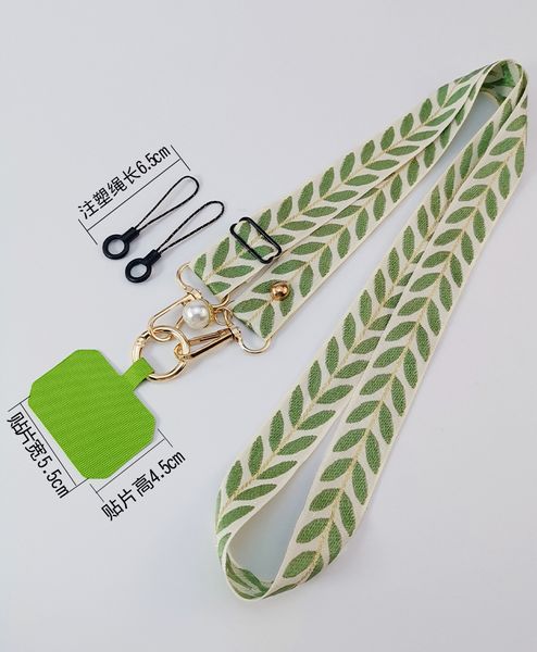 10 Stück süße Umhängeband Charm Telefon Umhängetasche lange Lanyards für iPhone Samsung Huawei Handytaschen Riemen Schlüsselanhänger ID-Karten